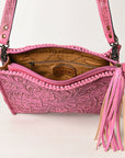 American Darling Hand Tooled Genuine Leather Women Bag Western Handbag Purse