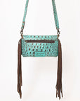American Darling ADBG1241 Crocodile Embossed Genuine Leather Women Bag Western Handbag Purse