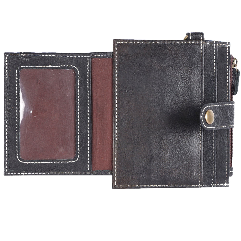 Never Mind Nmbgm133E Wallet Vintage Handmade Genuine Cowhide Leather Women Bag Western Handbag Purse