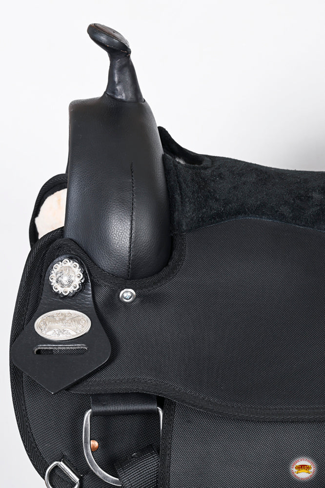 Hilason Flex Tree Western Horse Saddle Cordura Synthetic Trail &amp; Pleasure