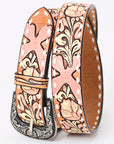 American Darling ADBLF213-L Beautifully Hand Tooled Genuine American Leather Belt Men and  Women