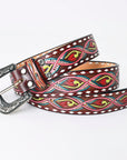 American Darling Beautifully Hand Tooled Genuine American Leather Belt Men and  Women