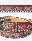 American Darling Beautifully Hand Tooled Genuine American Leather Belt Men and  Women