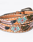 American Darling ADBLF152-L Beautifully Hand Tooled Genuine American Leather Belt Men and  Women