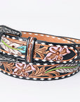 American Darling Beautifully Hand Tooled Genuine American Leather Belt Men and  Women