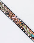 American Darling ADBLF155-L Beautifully Hand Tooled Genuine American Leather Belt Men and  Women
