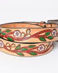 American Darling Beautifully Hand Tooled Genuine American Leather Belt Men and  Women