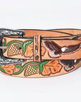 American Darling Beautifully Hand Tooled Genuine American Leather Belt Men and  Women