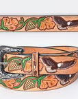 American Darling Beautifully Hand Tooled Genuine American Leather Belt Men and  Women