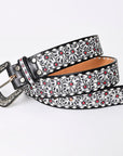American Darling Beautifully Hand Tooled Genuine American Leather Belt Men and  Women