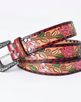American Darling Beautifully Hand Tooled Genuine American Leather Belt Men and  Women
