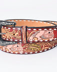 American Darling Beautifully Hand Tooled Genuine American Leather Belt Men and  Women