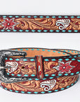 American Darling Beautifully Hand Tooled Genuine American Leather Belt Men and  Women