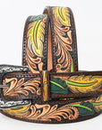 American Darling Beautifully Hand Tooled Genuine American Leather Belt Men and  Women