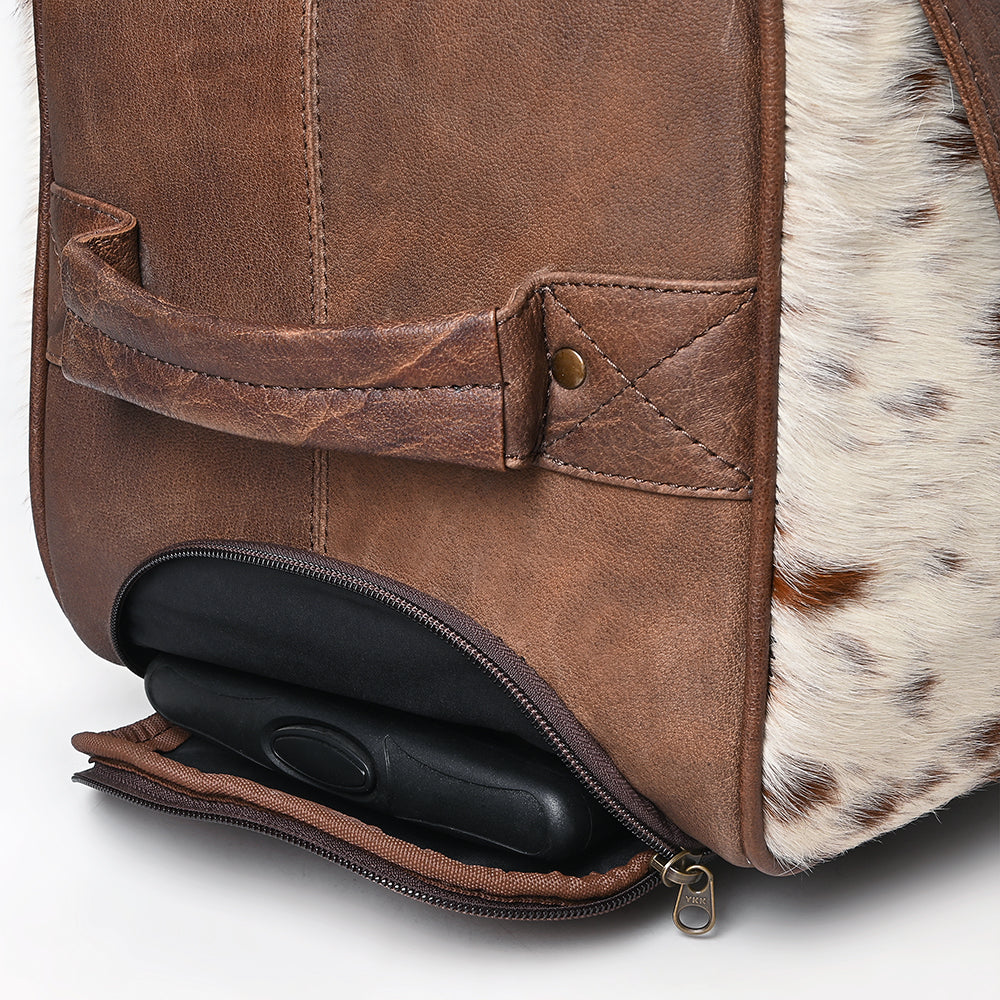 American Darling Duffel Hair On Genuine Leather Women Bag Western Handbag Purse