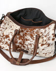 American Darling Duffel Hair On Genuine Leather Women Bag Western Handbag Purse
