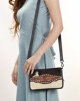 American Darling Cross Body I Hand Tooled Hair-On Genuine Leather Women Bag Western Handbag Purse