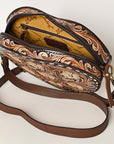 American Darling ADBGA425 Hand Tooled Genuine Leather Women Bag Western Handbag Purse