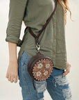 American Darling ADBGA426 Hand Tooled Genuine Leather Women Bag Western Handbag Purse