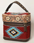 ADBGA427 American Darling Hand Tooled Saddle Blanket Genuine Leather Women Bag Western Handbag Purse