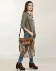 American Darling ADBGA435 Hand Tooled Genuine Leather Women Bag Western Handbag Purse