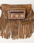 American Darling ADBGA435 Hand Tooled Genuine Leather Women Bag Western Handbag Purse