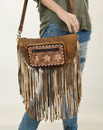 American Darling ADBGA435 Hand Tooled Genuine Leather Women Bag Western Handbag Purse