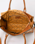 American Darling Briefcase Hand Tooled Genuine Leather Women Bag Western Handbag Purse