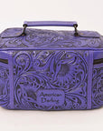 American Darling Jewelry Case Hand Tooled Genuine Leather Women Bag Western Handbag Purse