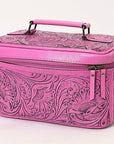 American Darling Jewelry Case Hand Tooled Genuine Leather Women Bag Western Handbag Purse