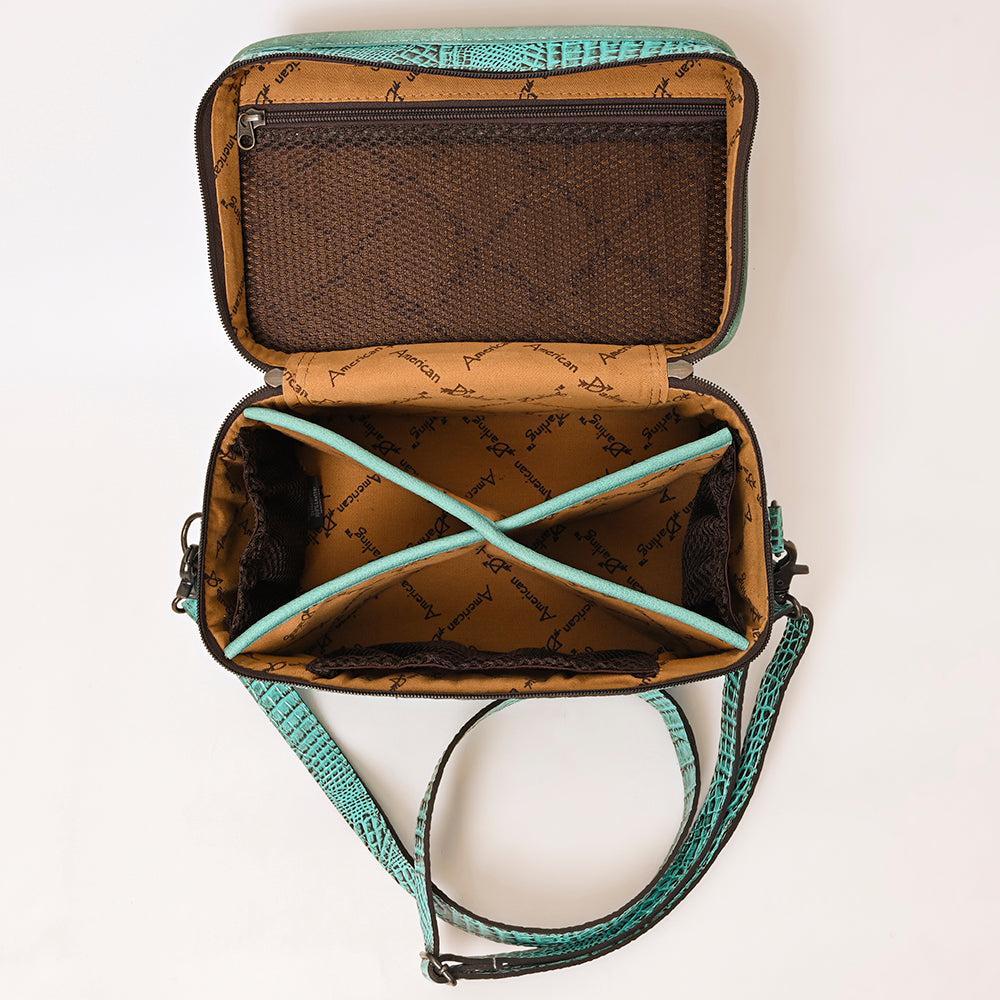 American Darling ADBG1252 Crocodile Embossed Genuine Leather Women Bag Western Handbag Purse