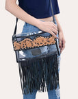 American Darling ADBG1256 Hand Tooled Genuine Leather Women Bag Western Handbag Purse