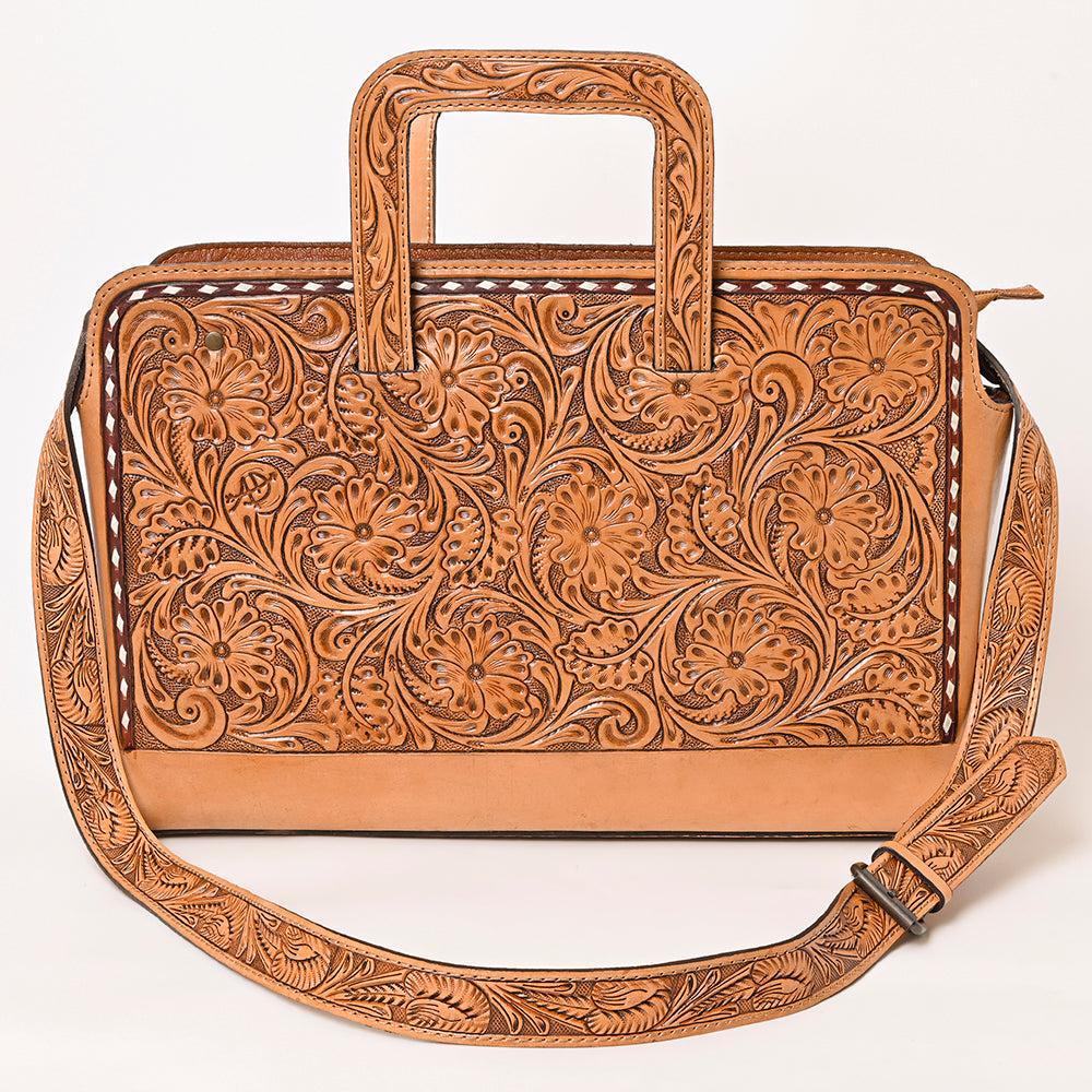 American Darling ADBG1259 Hand Tooled Genuine Leather Women Bag Western Handbag Purse