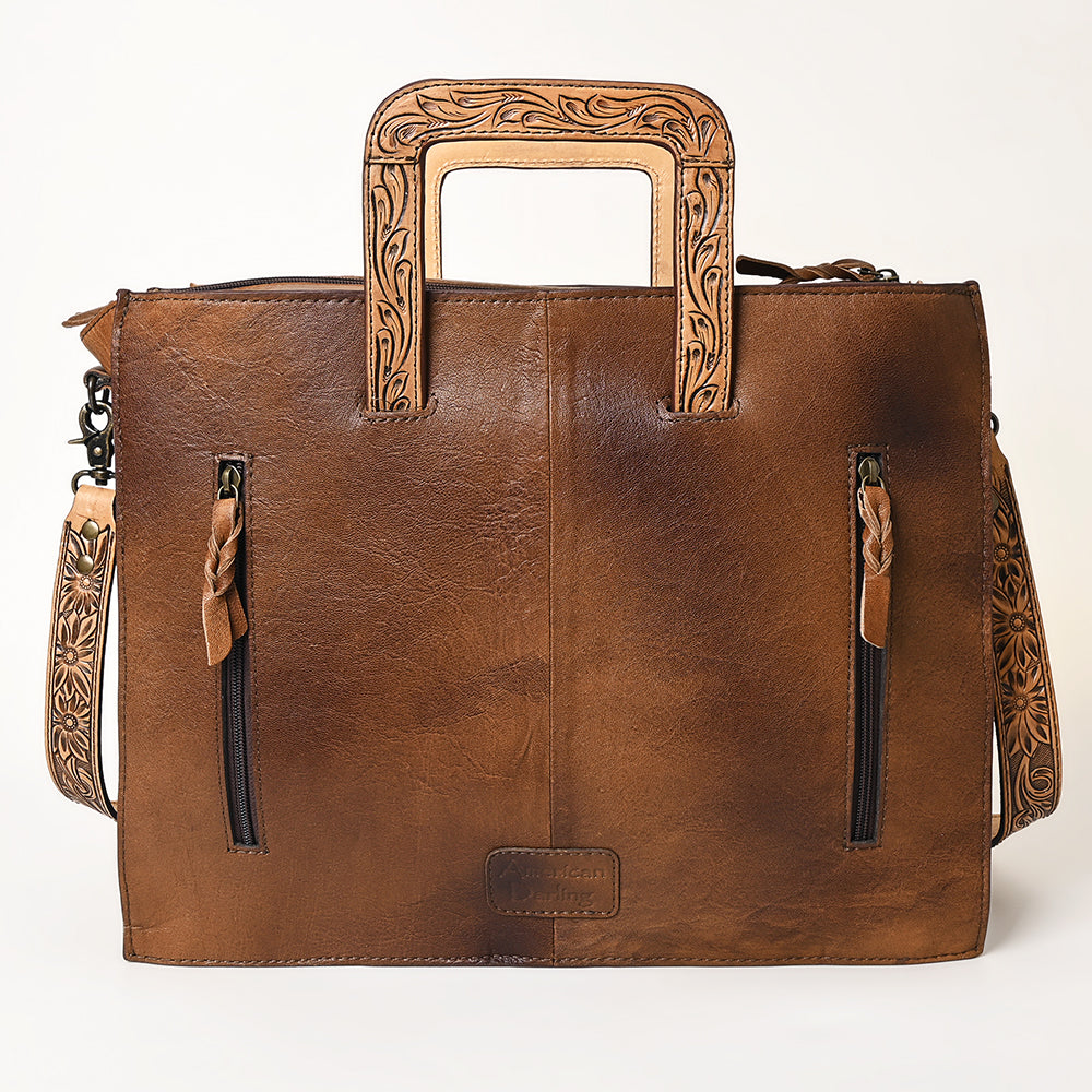 ADBG1276A American Darling Hand Tooled Genuine Leather Women Bag Western Handbag Purse