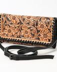 American Darling Adbg1281 Wallet Hand Tooled Genuine Leather Women Bag Western Handbag Purse