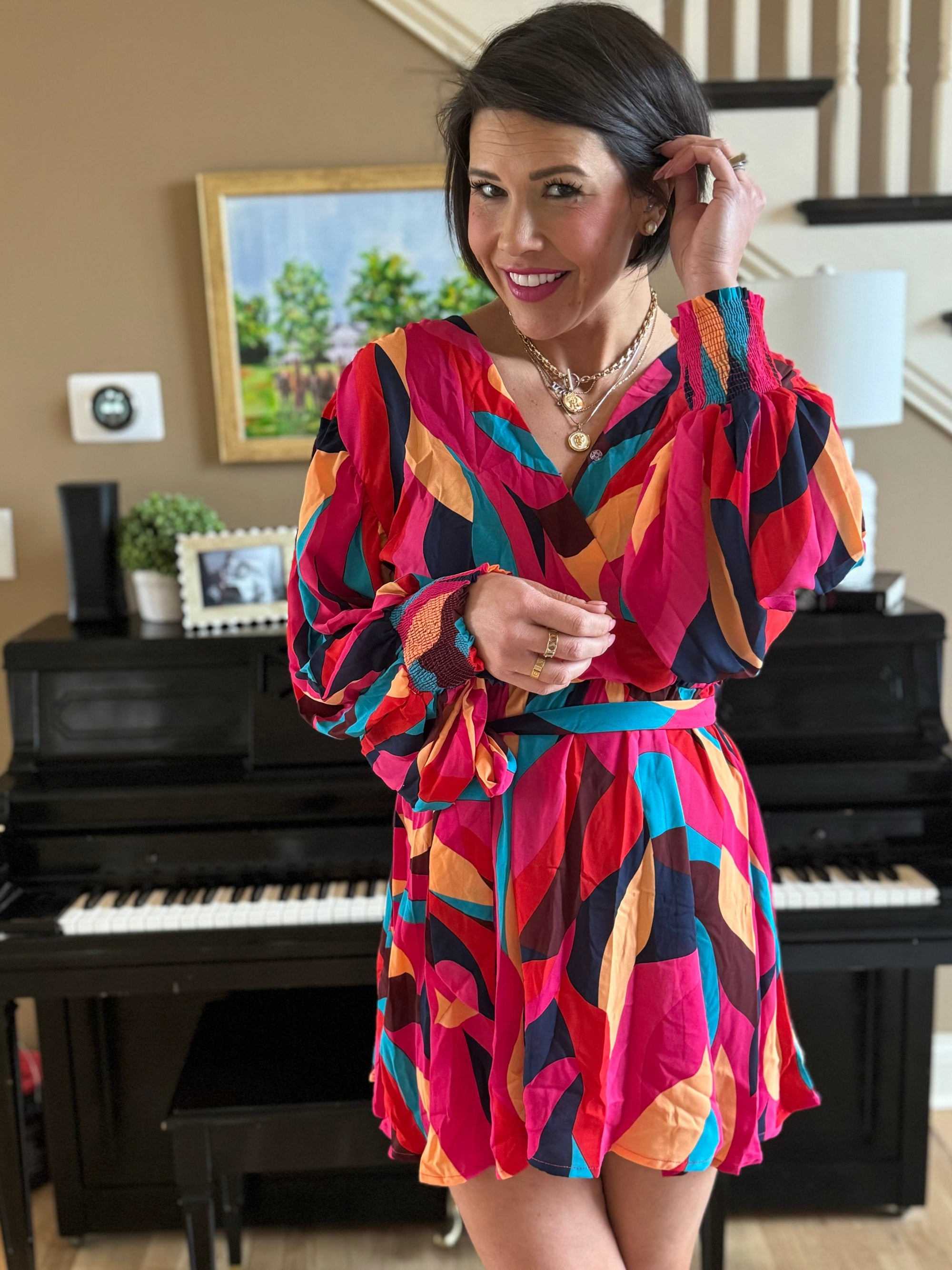 Geo Dress -clearance