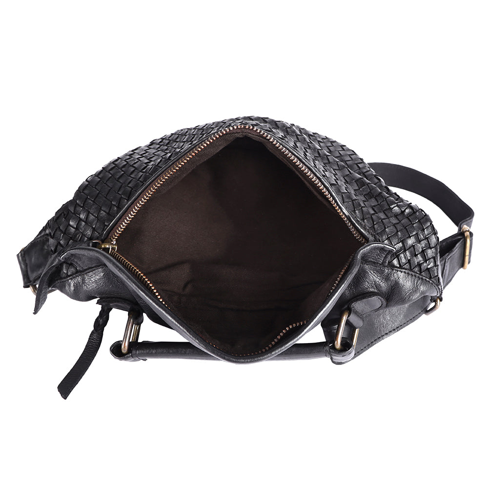 Never Mind Nmbgm148D Fanny Pack Vintage Handmade Genuine Cowhide Leather Women Bag Western Handbag Purse