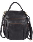 Never Mind Nmbgm156B Backpack Vintage Handmade Genuine Cowhide Leather Women Bag Western Handbag Purse