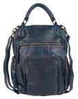 Never Mind Nmbgm156C Backpack Vintage Handmade Genuine Cowhide Leather Women Bag Western Handbag Purse