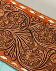 American Darling Hand Tooled Hair On Genuine Leather Women Bag Western Handbag Purse