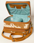 American Darling Jewelry Case Hand Tooled Hair On Genuine Leather Women Bag Western Handbag Purse |