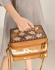 ADBGA454A American Darling Hand Tooled Hair On Genuine Leather Women Bag Western Handbag Purse
