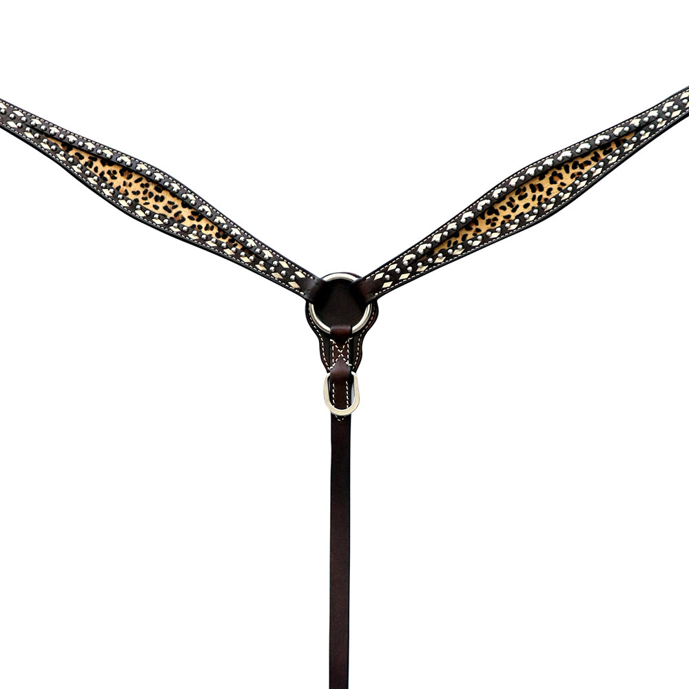 Floral Horse Western Leather Breast Collar &amp; Headstall Comfytack by Hilason