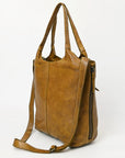 Never Mind Nmbgm160 Tote Vintage Handmade Genuine Cowhide Leather Women Bag Western Handbag Purse