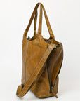 Never Mind Nmbgm160 Tote Vintage Handmade Genuine Cowhide Leather Women Bag Western Handbag Purse