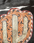 American Darling ADBG1299 Hand Tooled Hair-On Genuine Leather Women Bag Western Handbag Purse