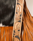 American Darling ADBG1299 Hand Tooled Hair-On Genuine Leather Women Bag Western Handbag Purse