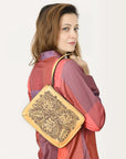 American Darling Hand Tooled Genuine Leather Women Bag Western Handbag Purse