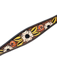 HILASON Western Horse Headstall & Breast Collar American Leather Floral Carving