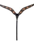 Hand-Carved Leather Western Headstall And Breast Collar Set For Training And Showing
